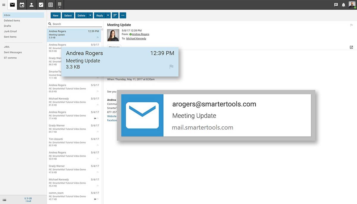 SmarterMail convenient browser notifications