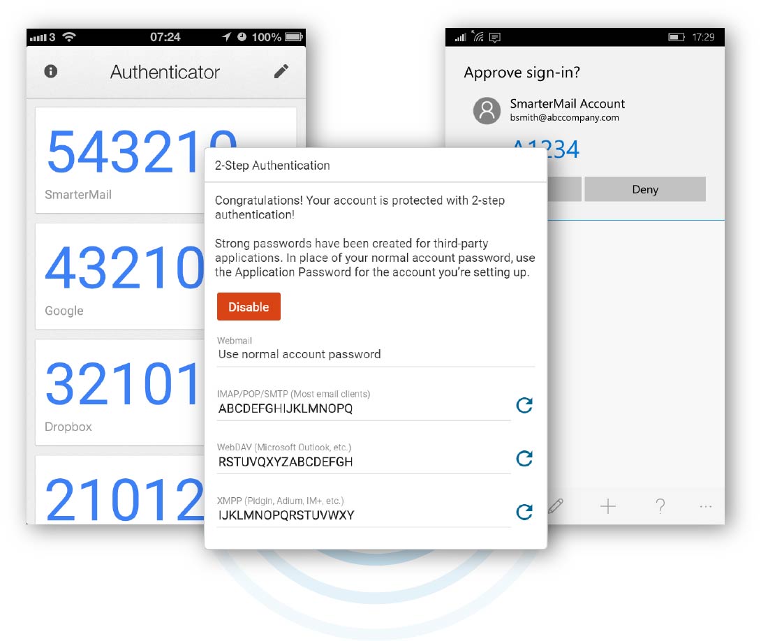 SmarterMail 17 2-Step Authentication