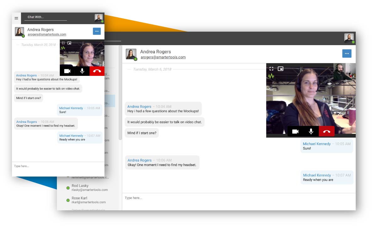 SmarterMail 17 Instant Messaging Video Chat