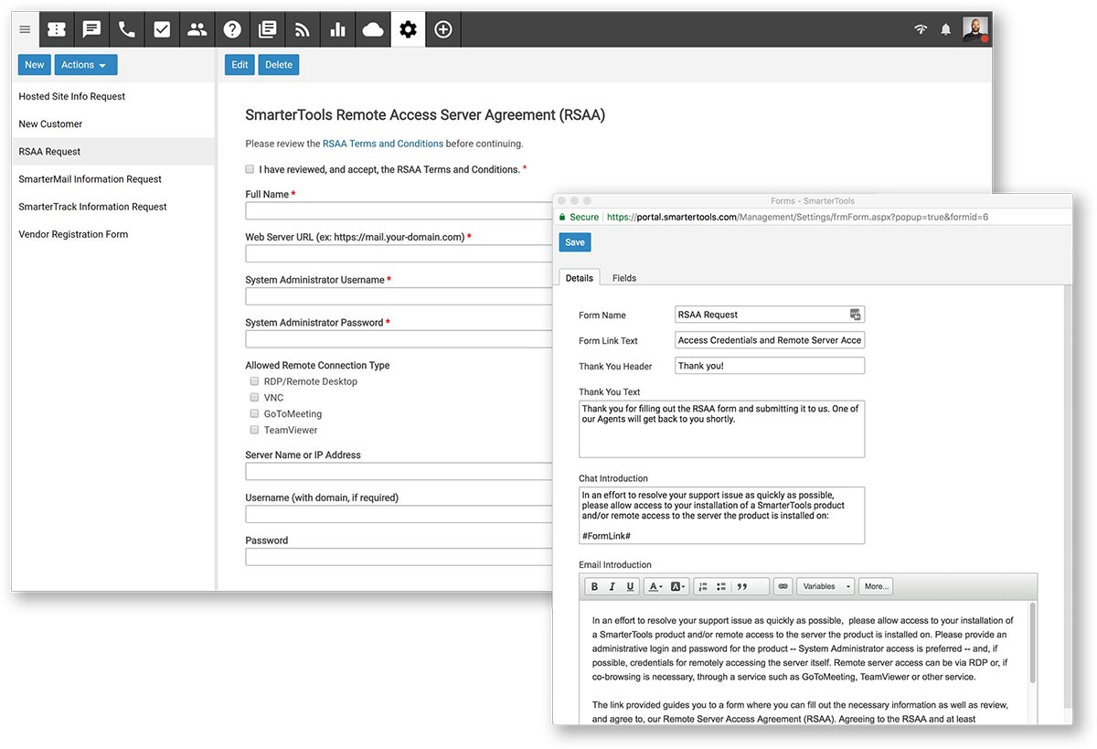 SmarterTrack Forms