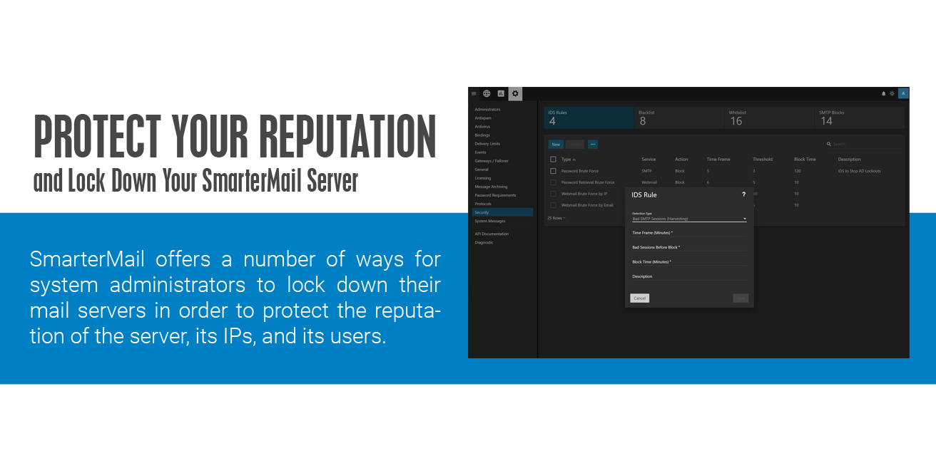 Protect your reputation by locking down SmarterMail