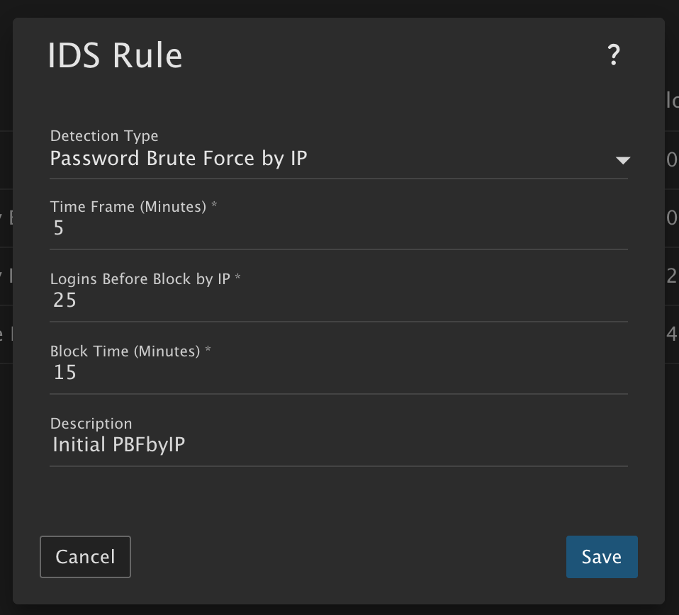 IDS Rule