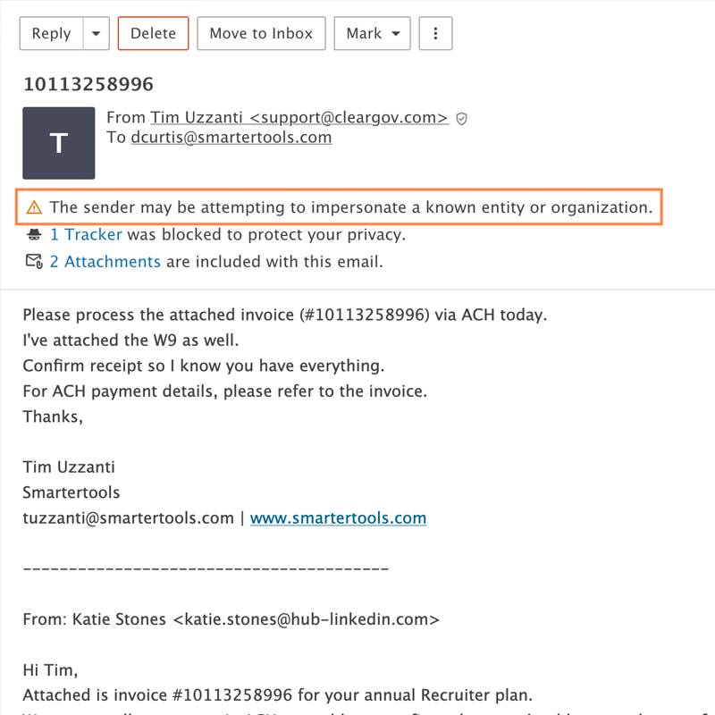 SpamFoo Phishing Detection