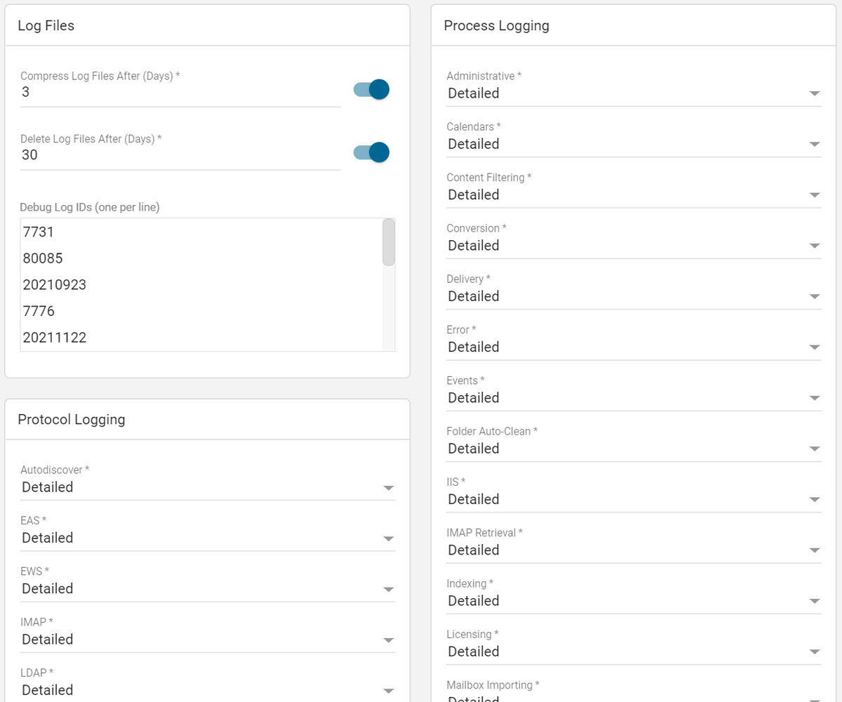 Comprehensive Email Server Logging