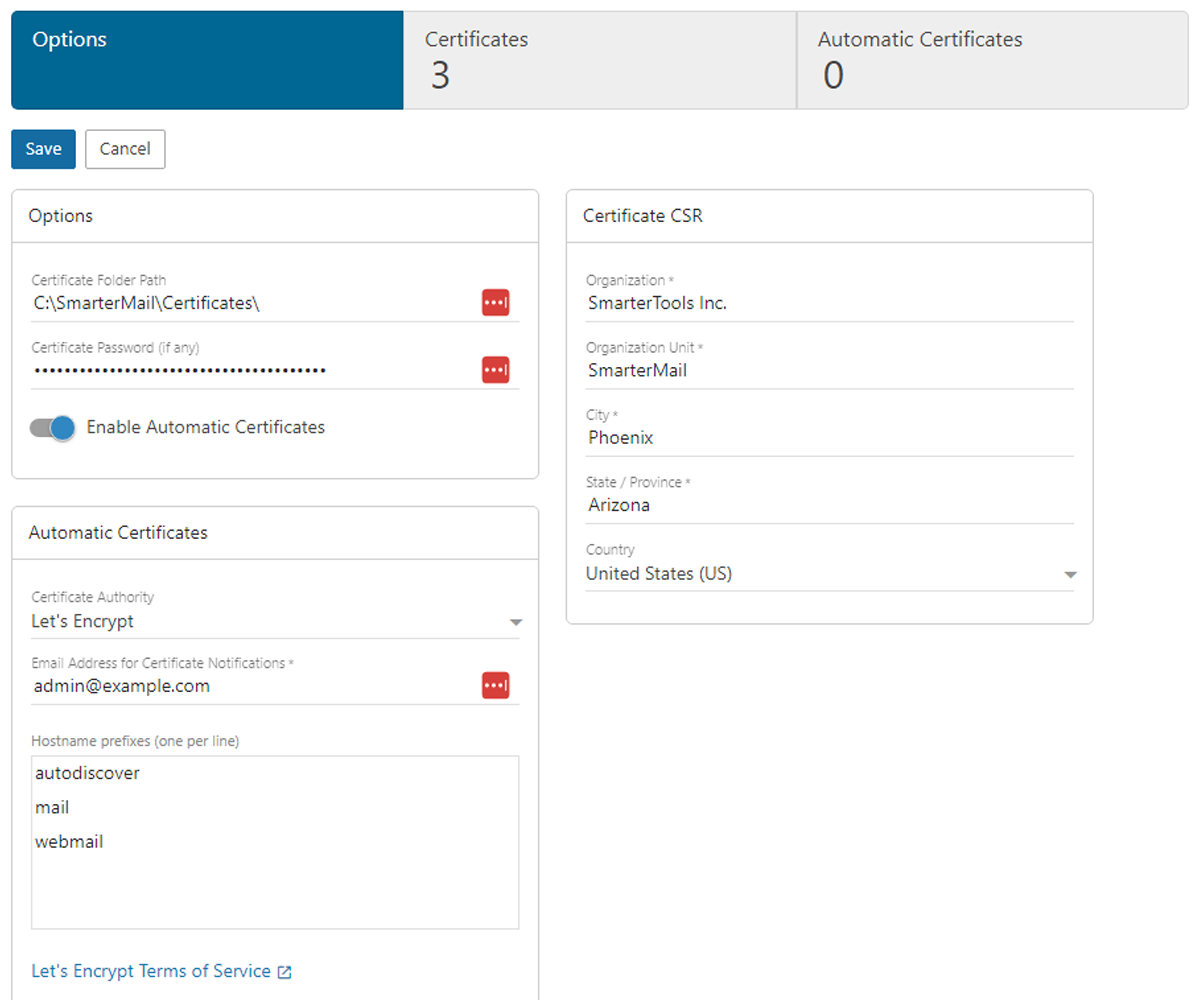 SNI and SSL Management