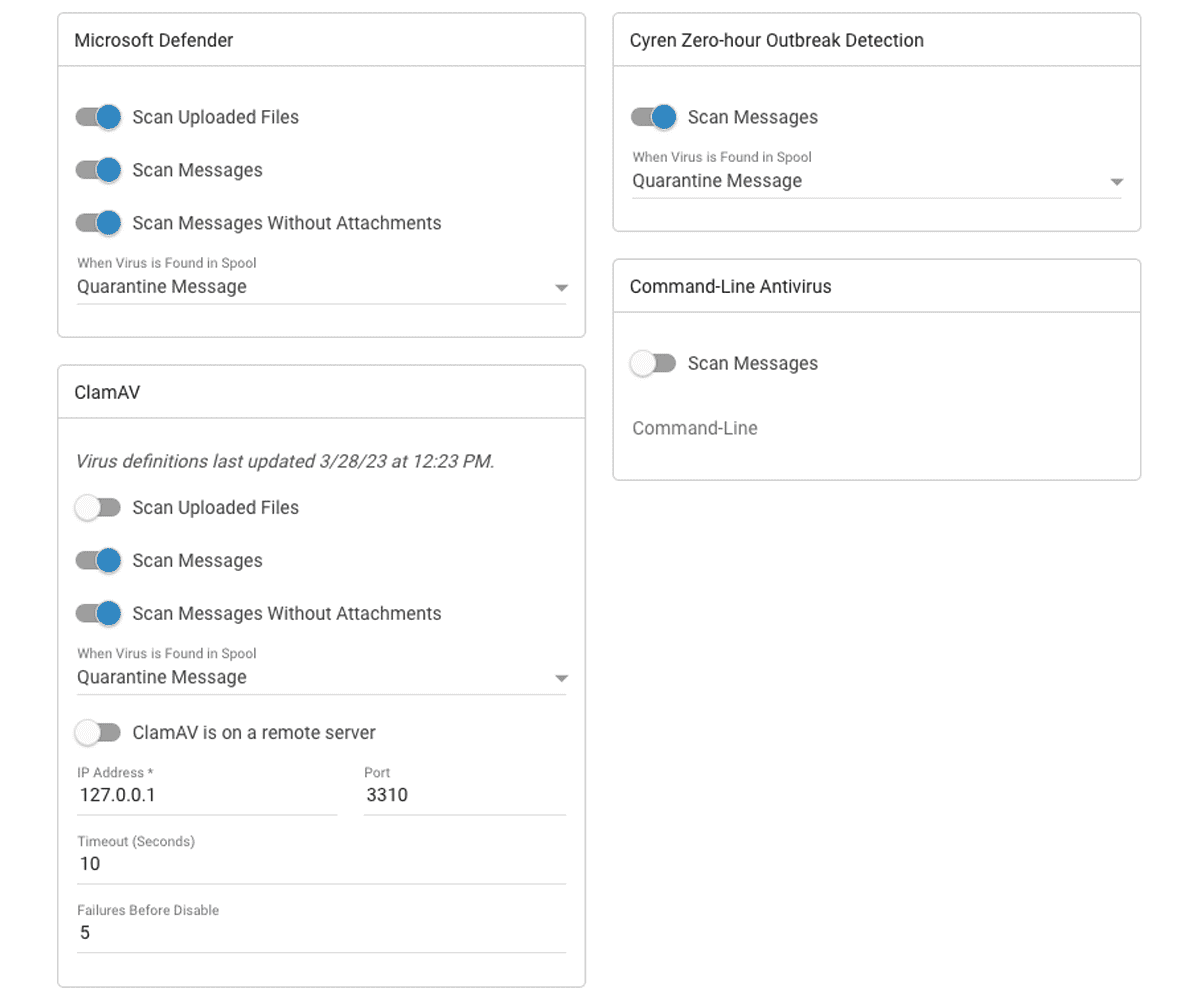 Mail Server Antivirus