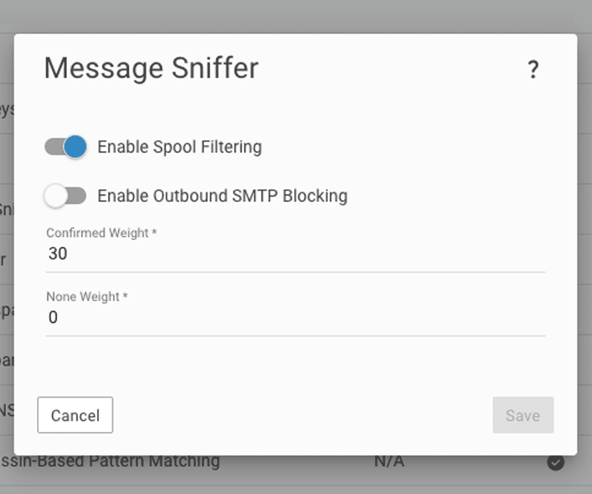Additional Email Server Antispam