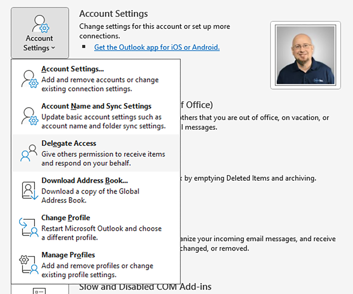 Microsoft Outlook Delegation