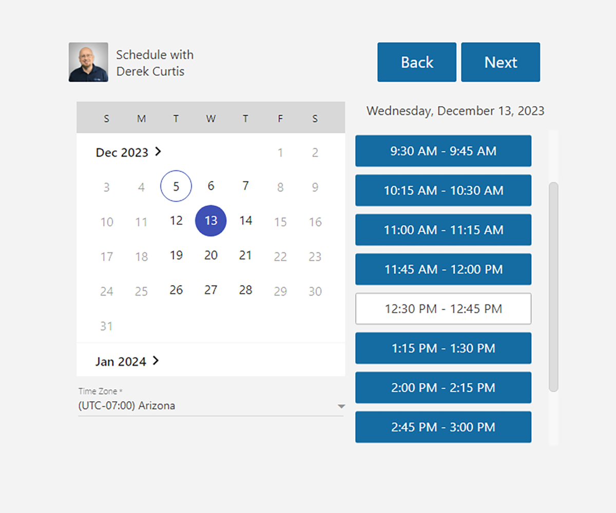 SmarterMail Scheduling