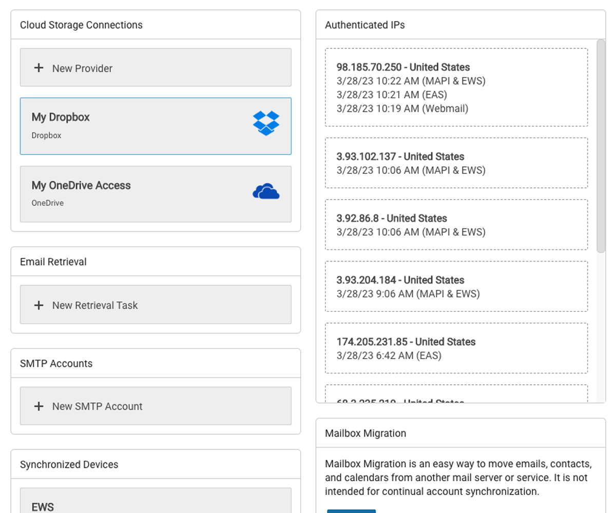 webmail client multiple signatures