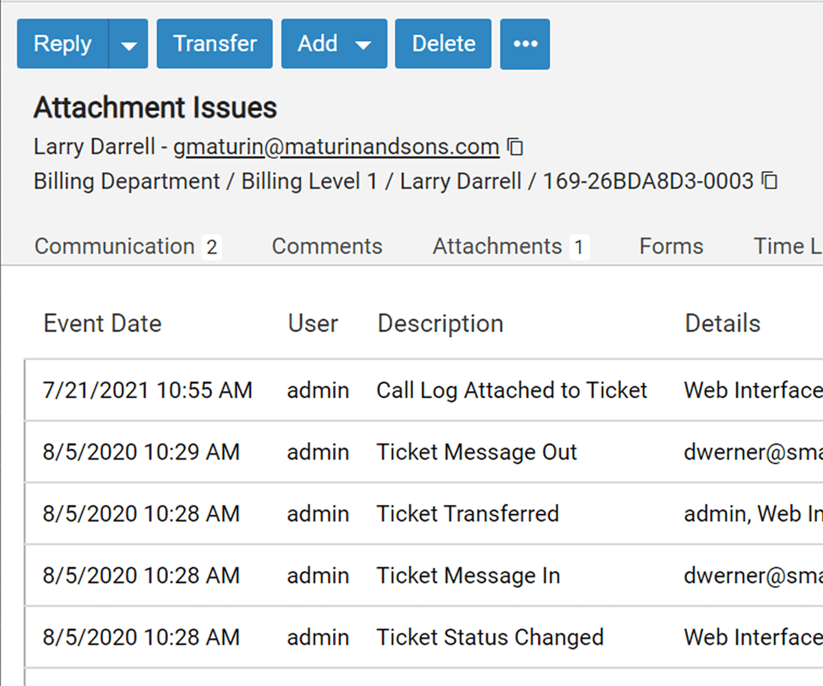 Help Desk Time Tracking